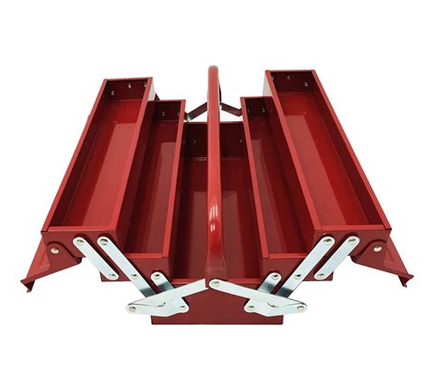 excel tb124 red 14 inch cantilever steel tool box red|Excel TB124.